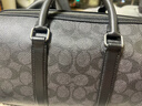 蔻馳（COACH）奧萊男士男包經(jīng)典標志VENTURER 27號大容量旅行手提包通勤 青銅色硬件/炭黑色 混合色 曬單實(shí)拍圖