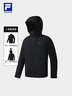 FILA 斐樂(lè )官方男士上衣兩件套2025冬季新款戶(hù)外運動(dòng)基礎連帽外套 深黑-BK L 175/96A/L 曬單實(shí)拍圖