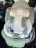Prigel舒安pro新生嬰兒寶寶兒童安全座椅車(chē)載汽車(chē)可坐可躺0-6-12歲通風(fēng) 舒安pro 智能款 奶油青提(通風(fēng)加熱+不窩脖+單手旋轉) 曬單實(shí)拍圖