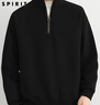 JEEP SPIRIT吉普半拉鏈衛衣男秋冬季韓版立領(lǐng)針織衫男潮流上衣 黑色 2XL 曬單實(shí)拍圖