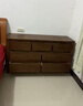 源氏木語(yǔ)全實(shí)木橡木五斗柜收納七斗柜臥室客廳家具電視柜簡(jiǎn)約抽屜儲物柜子 胡桃色七斗柜135*40*75.5cm 整裝 曬單實(shí)拍圖