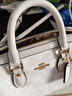 蔻馳（COACH）【奢禮傳情】女士波士頓包枕頭包女包單肩斜挎手提包 粉筆白色CW329IMXU5 曬單實(shí)拍圖