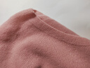 【京東直采】100%羊毛圓領(lǐng)針織衫女26新款羊毛衫套頭毛衣PLUS 莫奈粉 L 體重【120-135】 曬單實(shí)拍圖