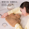 samply熱水袋可插手注水防爆灌水暖水袋女生毛絨可愛(ài)雙插手暖手袋 【送楓葉紅布套】方枕透明熱水袋 曬單實(shí)拍圖