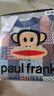 大嘴猴（paul frank）毛衣男士格子拼色針織衫男冬季保暖厚款毛線(xiàn)衣外套 藏青加絨 L 曬單實(shí)拍圖