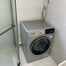 西門(mén)子（SIEMENS）【剛需推薦】IQ300全自動(dòng)變頻滾筒洗衣機家用大容量10KG智能除漬防過(guò)敏程序支持國補 WG52E1U80W 銀色 滾筒 曬單實(shí)拍圖