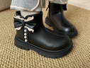 巴拉巴拉童鞋兒童靴子女童馬丁靴春秋2026新款公主短靴寶寶新年鞋子甜美潮 黑色90001 26 (腳長(cháng)15.8-16.2/內長(cháng)17) 曬單實(shí)拍圖