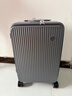 米熙前開(kāi)蓋鋁框拉桿箱子行李箱男旅行箱子密碼箱萬(wàn)向輪20英寸礦巖灰70 曬單實(shí)拍圖