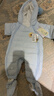 G.duck嬰兒羽絨服連體衣輕薄保暖0-2歲寶寶外出抱衣冬季加厚爬服 天藍色羽絨連體衣手腳套可拆 66 曬單實(shí)拍圖
