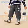 JELLYBABY【夾棉加厚】冬裝男童衛褲嬰幼休閑褲立體卡通保暖柔軟針織長(cháng)褲子 曬單實(shí)拍圖
