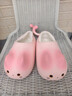 SEVEN ONLY OLINE可愛(ài)貓咪防水棉拖鞋兒童冬季女童2024室內保暖小孩可外穿包跟棉鞋 小氙粉 22 0 內長(cháng)22cm 適合34-35碼腳穿 曬單實(shí)拍圖