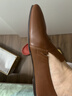 旅途原品質(zhì)感牛皮方頭淺口平底方頭樂(lè )幅鞋女新款原創(chuàng  )黑色真皮英倫一腳蹬鞋 可可棕 38 曬單實(shí)拍圖