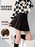 雪茜曼毛呢百褶裙女秋冬2025新款高腰顯瘦jk學(xué)院小個(gè)子a字半身裙 曬單實(shí)拍圖