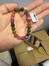 石玥珠寶收藏級8-9mm彩虹碧璽手串轉運珠天然水晶手鏈男女士款 水晶瑪瑙 曬單實(shí)拍圖