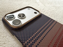 PITAKA適用蘋(píng)果iPhone17ProMax手機殼相機按鍵全包磁吸凱夫拉芳綸碳纖維紋裸機手感編織高級感保護套日落 曬單實(shí)拍圖