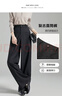德瑪納【職場(chǎng)沉浸式】春秋中腰直筒女褲TR長(cháng)褲拼接條紋西裝褲休閑褲 曬單實(shí)拍圖