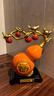 靈愿萬(wàn)事如意葫蘆酒柜裝飾品擺件家居客廳新房喬遷禮物書(shū)房玄關(guān)工藝品 葫蘆擺件（橙色）065 曬單實(shí)拍圖