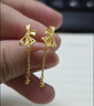 周六福輕婚嫁系列蝴蝶結黃金耳墜女生日禮物計價(jià)A0912513 一對 約2.02g 曬單實(shí)拍圖