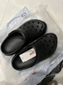 京東京造【抗菌洞洞鞋】涼鞋情侶旅行沙灘兩穿eva涼拖鞋男士夜色黑42-43 曬單實(shí)拍圖