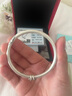 云金麗999足銀手鐲浮雕手工鏨刻實(shí)心古法銀手環(huán)蓮蓬吊墜送女友生日禮物 曬單實(shí)拍圖