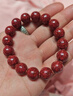 辰石朱砂手串透光晶體砂男女本命年手鏈 12mm 曬單實(shí)拍圖