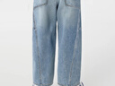 巴拉巴拉【balaOne】童裝男童長(cháng)褲兒童褲子2026新款春牛仔彎刀褲夸寬松潮 曬單實(shí)拍圖
