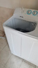 海爾（Haier）半自動(dòng)雙桶雙缸洗衣機 12KG大容量  強力去污洗大件 一級能效家電國家補貼以舊換新 XPB120-81D2 曬單實(shí)拍圖