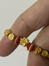 中國黃金（CHINA GOLD）馬年本命年黃金手鏈女足金馬上有錢(qián)紅手繩情人節禮物送女朋友老婆 【馬上暴富】平安喜樂(lè )護身符紅手鏈+證書(shū)禮盒 曬單實(shí)拍圖
