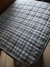 北飛全棉椅墊薄款四季坐墊可機洗水洗棉餐椅墊凳子墊屁股墊辦公座椅墊 小方格淺藍色 50*50cm（單個(gè)裝） 曬單實(shí)拍圖