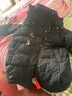 鴨鴨中長(cháng)款羽絨服女2025冬季新款時(shí)尚休閑潮流保暖連帽韓版小個(gè)子外套 黑色 L (建議130-160斤) 曬單實(shí)拍圖