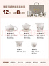 金鑲玉功夫茶具整套裝陶瓷茶壺杯送人禮品盒高檔羊脂玉白瓷 勝境 曬單實(shí)拍圖