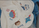 柯斯德尼隔汗巾兒童3-6歲吸汗巾1-3歲兒童汗巾嬰兒0-1歲純棉幼兒園寶寶 刺繡款 4條裝 6層 （星際之旅）免費繡名字 L碼（28*42cm） 曬單實(shí)拍圖