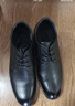 紅蜻蜓真皮男鞋春夏舒適商務(wù)休閑皮鞋高級正裝德比鞋婚鞋WTA7376黑色43 曬單實(shí)拍圖
