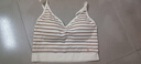 ubras無(wú)尺碼條紋無(wú)縫細肩帶背心文胸內衣女吊帶背心女可外穿 咖條/白底 均碼 曬單實(shí)拍圖