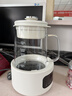 摩飛電器（Morphyrichards）全玻璃養生壺1.5升恒溫壺燒水壺電熱水壺家用多功能煮茶壺0膠水0拼接風(fēng)冷降溫甜品燕窩MR5606 曬單實(shí)拍圖