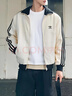 阿迪達斯（adidas）三葉草 外套男女情侶款 復古華夫格立領(lǐng)夾克開(kāi)衫潮流百搭運動(dòng)服 JW0109 2XL 曬單實(shí)拍圖