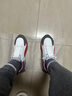 阿迪太子正版男鞋春季皮面運動(dòng)鞋增高大碼男士休閑阿甘鞋防滑減震跑步鞋子 AW2501白紅 40 (250mm) 曬單實(shí)拍圖