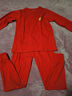 浪莎（LangSha）兒童本命年紅色內衣套裝純棉保暖內衣馬年12歲A類(lèi)秋衣秋褲2026新 曬單實(shí)拍圖