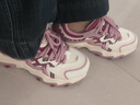 李寧休閑鞋女 貓爪Lite22025夏季新款透氣老爹鞋厚底運動(dòng)鞋AGCV452 米白/玫瑰粉-5 38 (240mm) 曬單實(shí)拍圖
