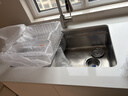歐琳（OULIN）廚房水槽大單槽洗菜盆一體盆單槽窄邊0涂層304不銹鋼左右下水637 曬單實(shí)拍圖