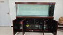 閩江大型新中式魚(yú)缸客廳家用超白玻璃落地金魚(yú)缸底濾龍魚(yú)缸水族箱 紫檀木 長(cháng)200寬60高163 曬單實(shí)拍圖