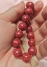 辰石朱砂手串透光晶體砂男女本命年手鏈 12mm 曬單實(shí)拍圖