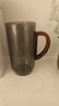 泥也泡茶杯玻璃水杯耐熱高硼硅喝茶杯透明木把防燙手家用綠茶杯 曬單實(shí)拍圖