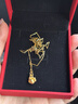 中國黃金（CHINA GOLD）可愛(ài)貓爪黃金項鏈女款足金小貓咪吊墜婦女節生日禮物送女友愛(ài)人 【今/次日達】可愛(ài)貓爪吊墜-S925鏈 約0.3g 曬單實(shí)拍圖