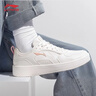 李寧（LI-NING）穗歲女子經(jīng)典百搭板鞋舒適軟彈小白鞋耐磨透氣休閑運動(dòng)鞋子女 曬單實(shí)拍圖
