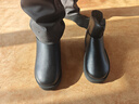 回力官方雪地靴男冬季加絨棉鞋男保暖加厚皮面抗寒靴子男 黑色 44  曬單實(shí)拍圖