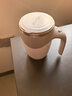 華明富光304不銹鋼全自動(dòng)攪拌杯內膽充電咖啡杯電動(dòng)杯子懶人水杯 白色充電款380mI 曬單實(shí)拍圖