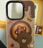 ESCASE適用蘋(píng)果16Pro手機殼磁吸充電iphone16Pro保護套全包防摔鏡頭磨砂布朗熊食玩巧克力布朗熊 曬單實(shí)拍圖