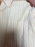 優(yōu)衣庫女裝男裝牛津紡箱型條紋襯衫/長(cháng)袖合作款483601 31 米色 XL 曬單實(shí)拍圖