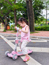 貝趣兒童滑板車(chē)3-6-12-10歲大童防側翻三輪代步車(chē)寶寶可坐可騎踏板車(chē) 座椅款粉【3-12歲可用】二合一+座椅調節 8-11歲可折疊調檔滑滑車(chē)新年禮物 曬單實(shí)拍圖